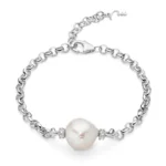 Miluna Bracciale in Argento con Perla e Topazi PBR3547B