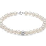 Miluna Bracciale Perle e Oro Bianco PBR2307BV