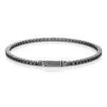 UNOAERRE Bracciale Tennis in argento brunito